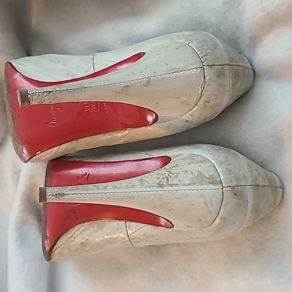 Grey Christian Louboutin Heels - Picture 5 of 11
